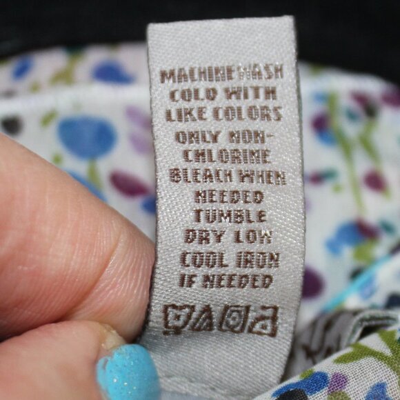 American Rag Abstract Floral Racer Back Tank Layered Top - Picture 15 of 15